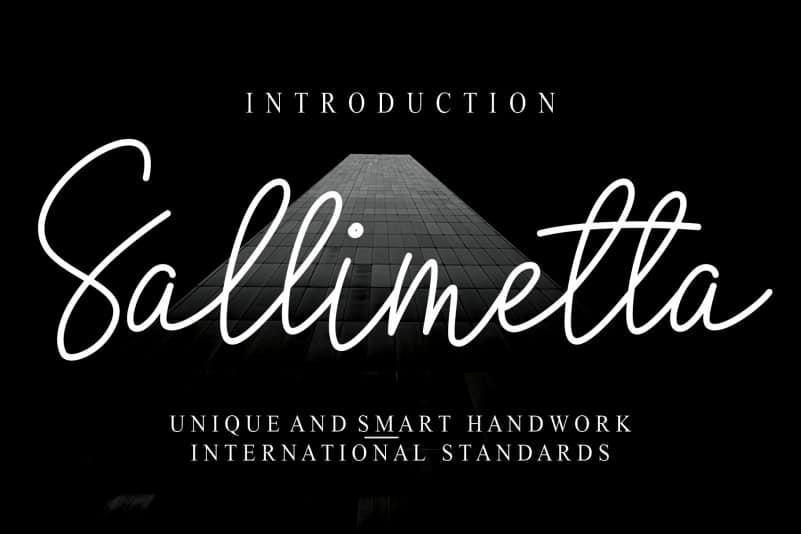 Sallimetta Script Font