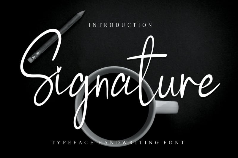 Signature Script Font