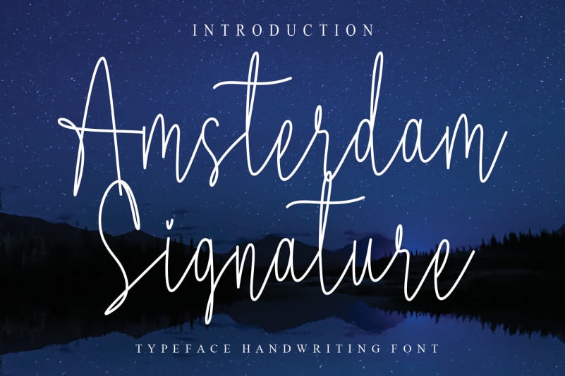 Amsterdam Signature Script Font