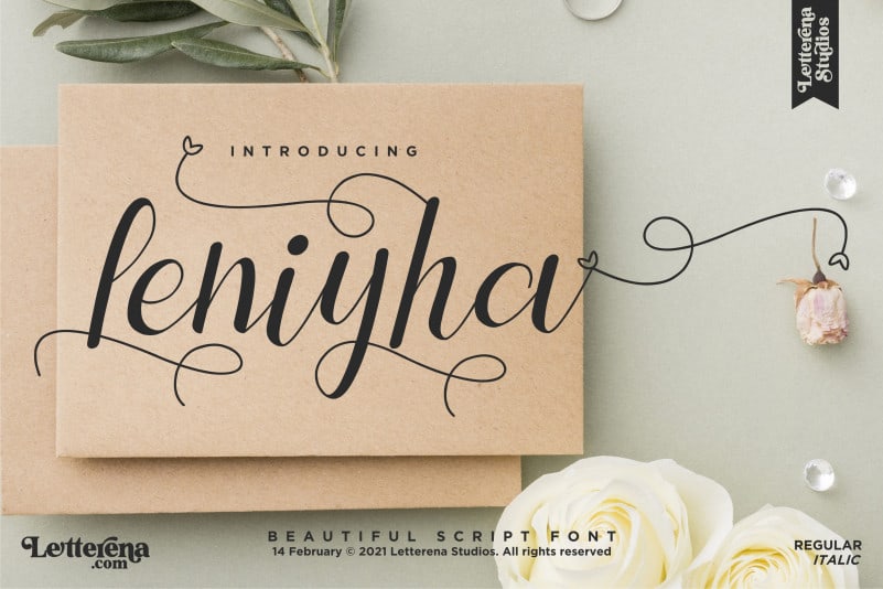 Leniyha Script Font