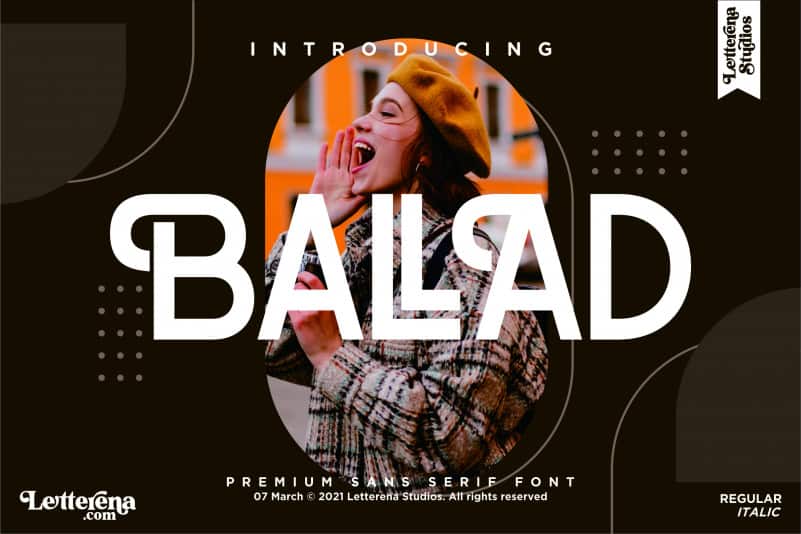 BALLAD Sans Serif Font