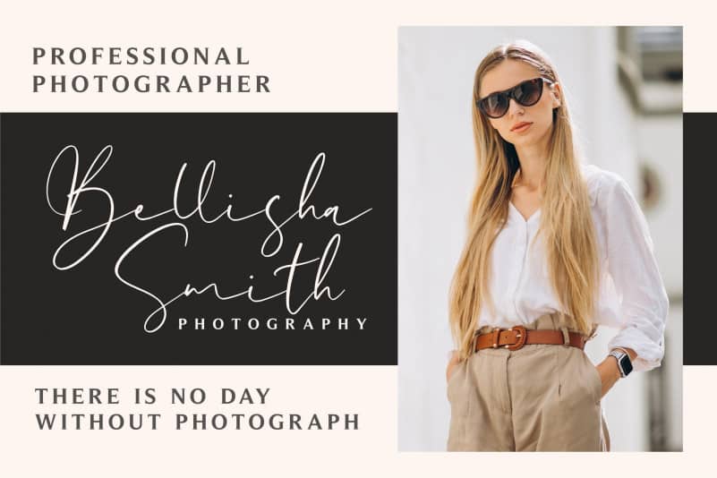 Bellisha Smith Script Font preview image 3