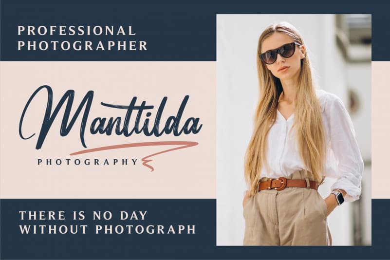 Manttilda Brush Font preview image 4
