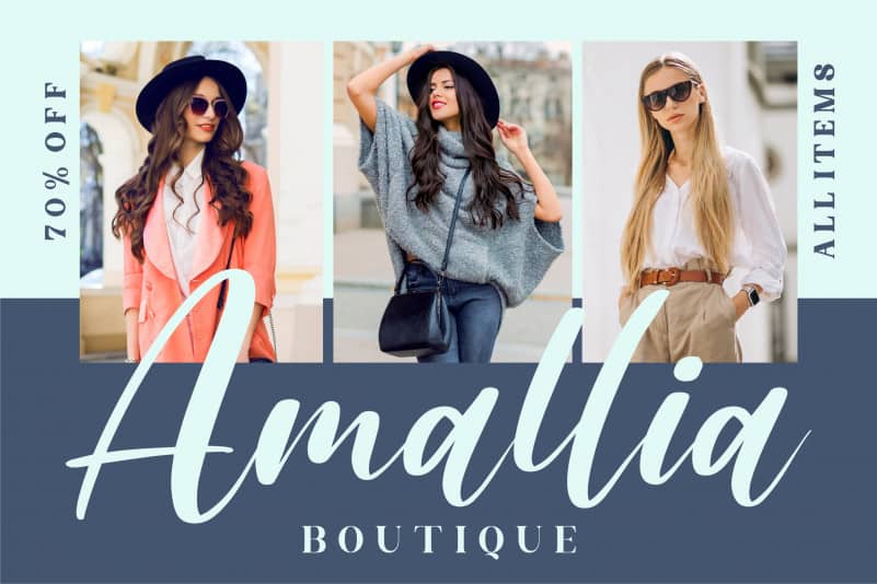 Amallia and Ronaldo Script Font preview image 4