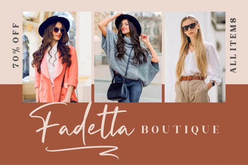 Fadetta Script Font preview image 3