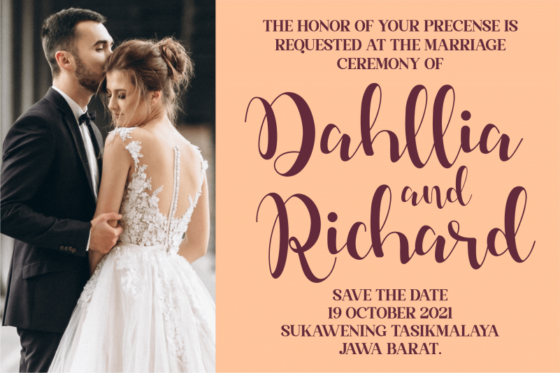 Dahllia Claire Calligraphy Font preview image 2