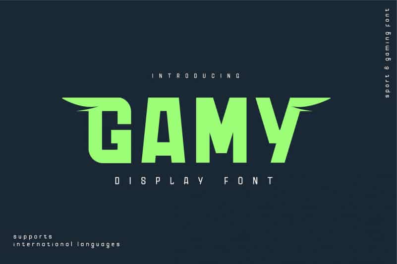 Gamy Sans Serif Font