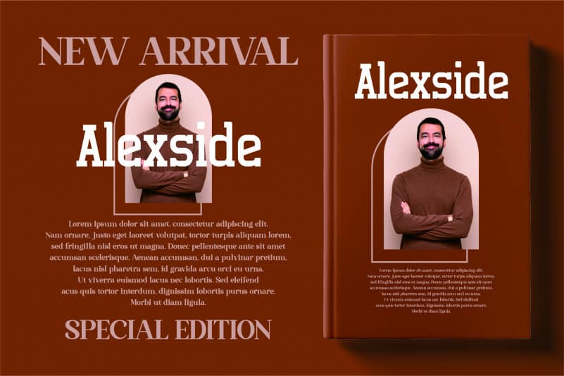 Alexside Slab Font preview image 4