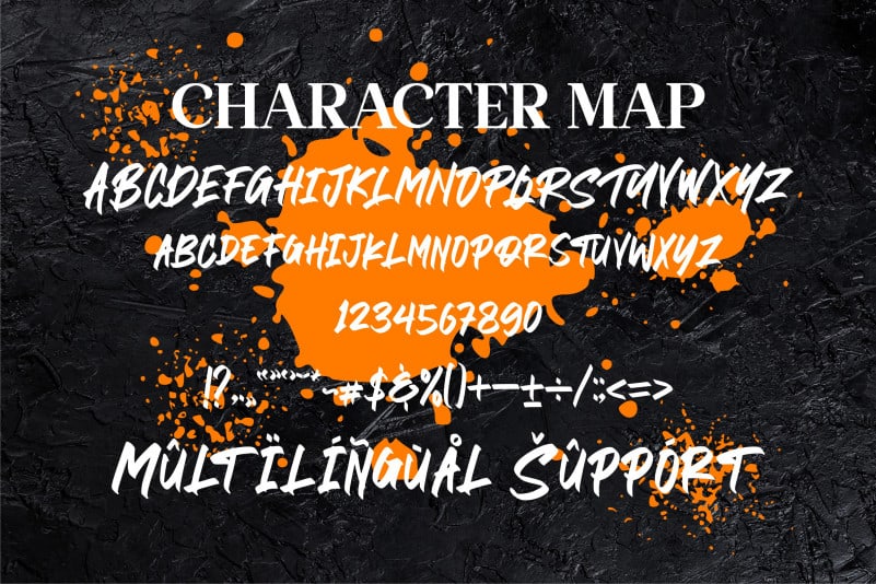 BLACK BRUSH Script Font preview image 2