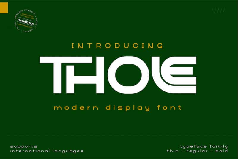 Thole Display Font