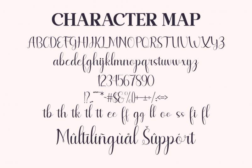 Lesley Lovely Calligraphy Font preview image 3