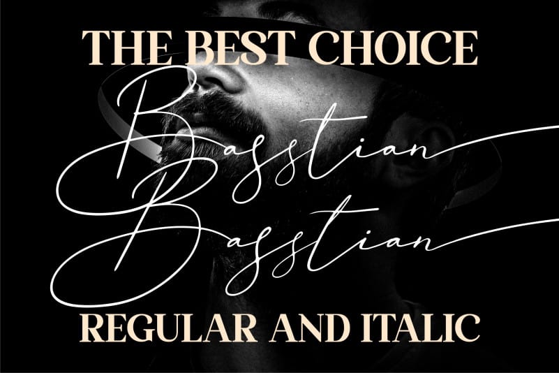 Basstian Handwritten Font preview image 4