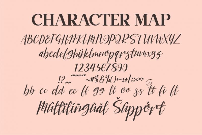 Mikailla Calligraphy Font preview image 3
