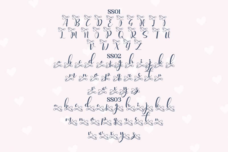 Kimberlly Lovely Calligraphy Font preview image 4