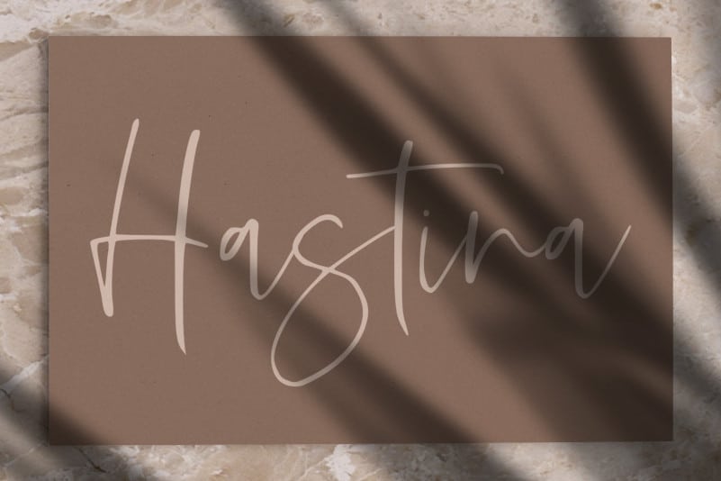 Hastina Script Font preview image 2