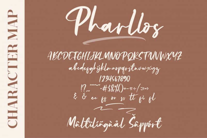 Pharllos Brush Font preview image 2