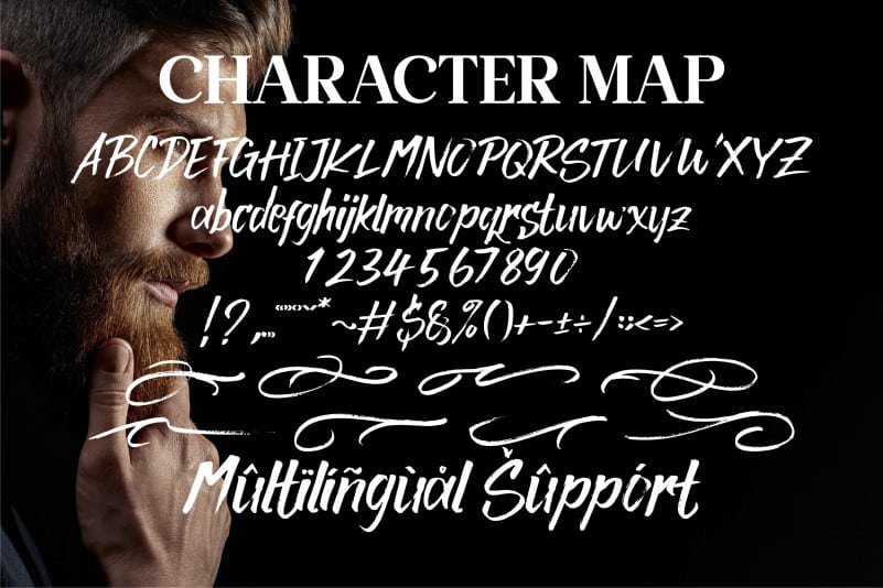 Rocky Brush Font preview image 2