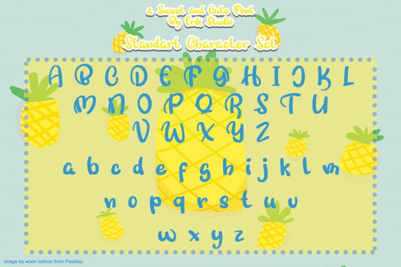 Sweet Pineapple Display Font preview image 3