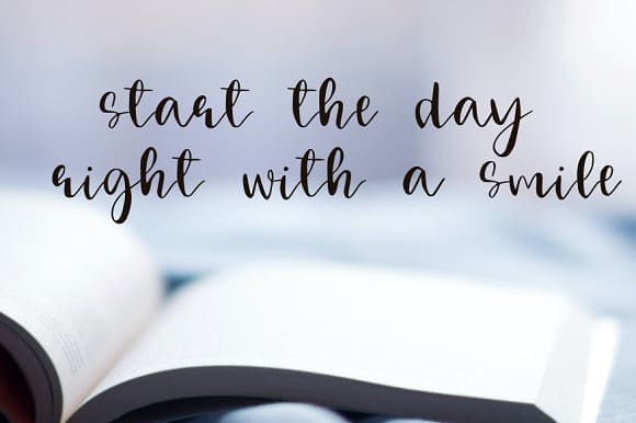 Morning High Script Font preview image 3