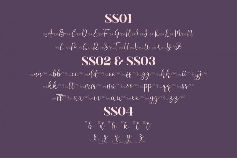 Hello Chamelia Calligraphy Font preview image 3