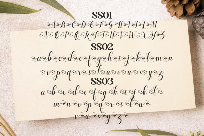 Laylarita Script Font preview image 3