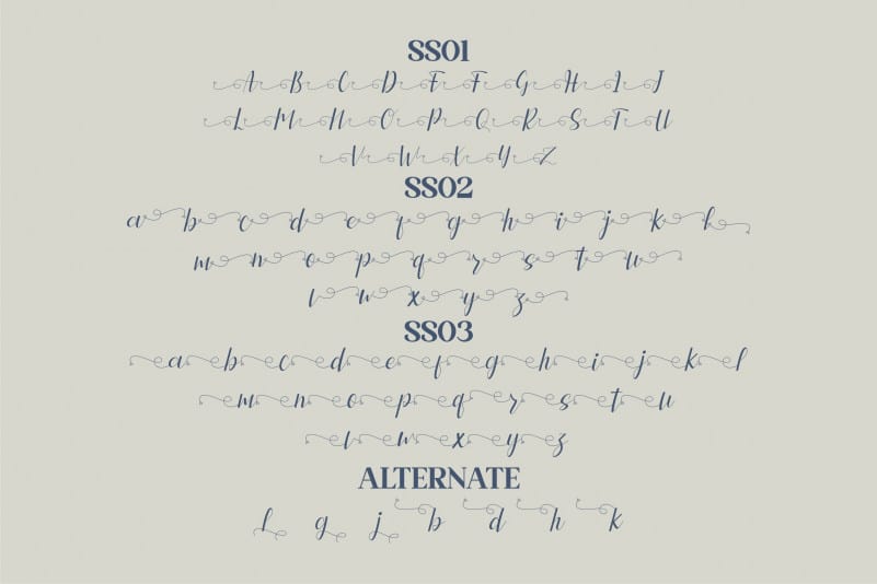 Leniyha Script Font preview image 3