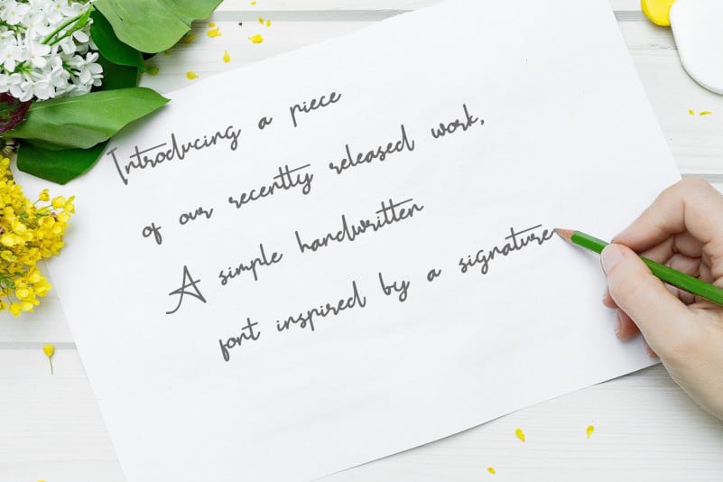 Amsterdam Handwritten Font preview image 4