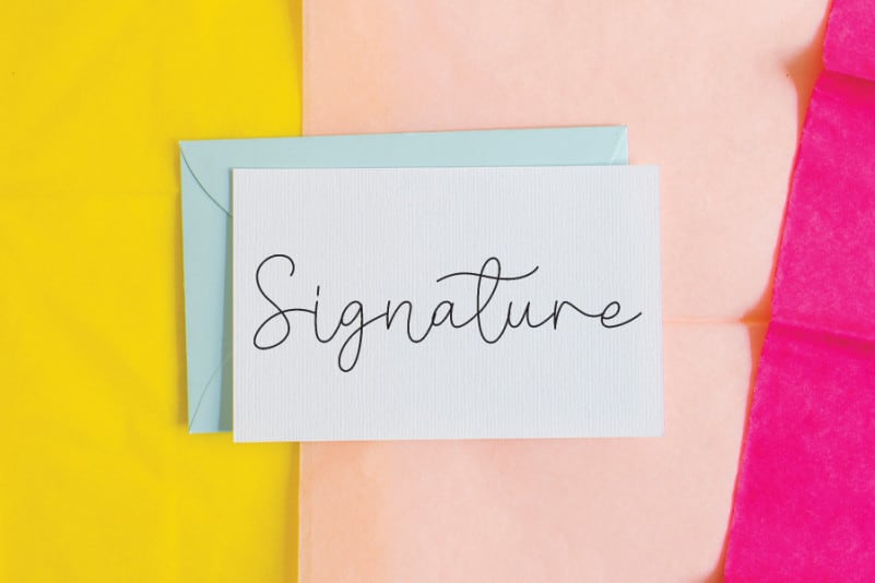 Signature Chocolate Script Font preview image 2