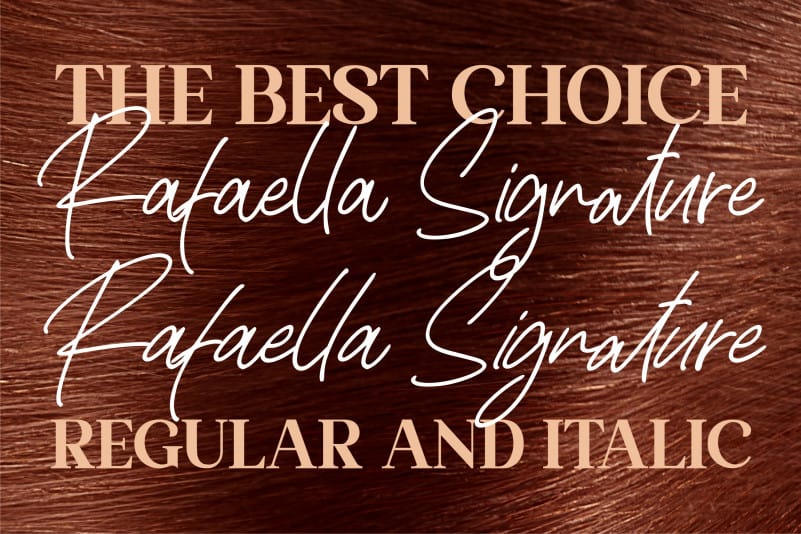 Rafaella Signature Script Font preview image 3