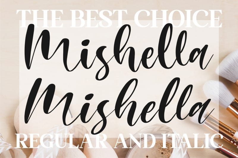 Mishella Script Font preview image 3