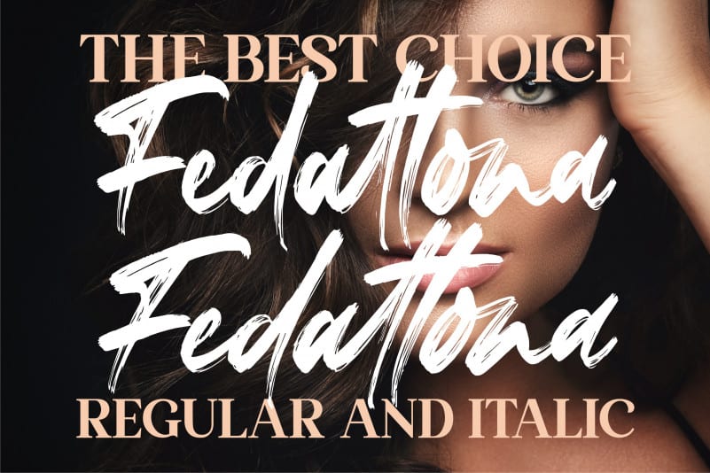 Fedattona Brush Font preview image 3