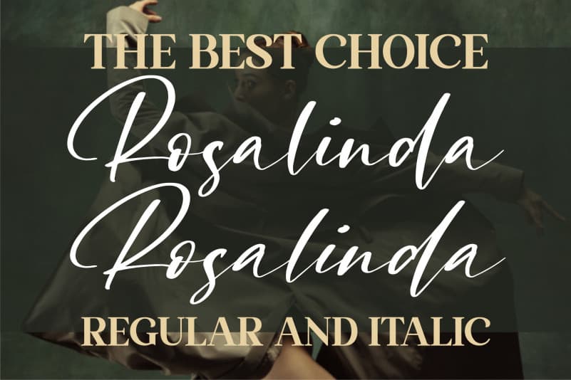 Rosalinda Calligraphy Font preview image 3