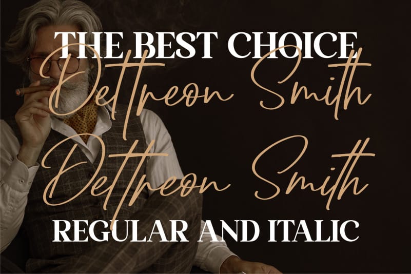 Dettreon Smith Font preview image 3