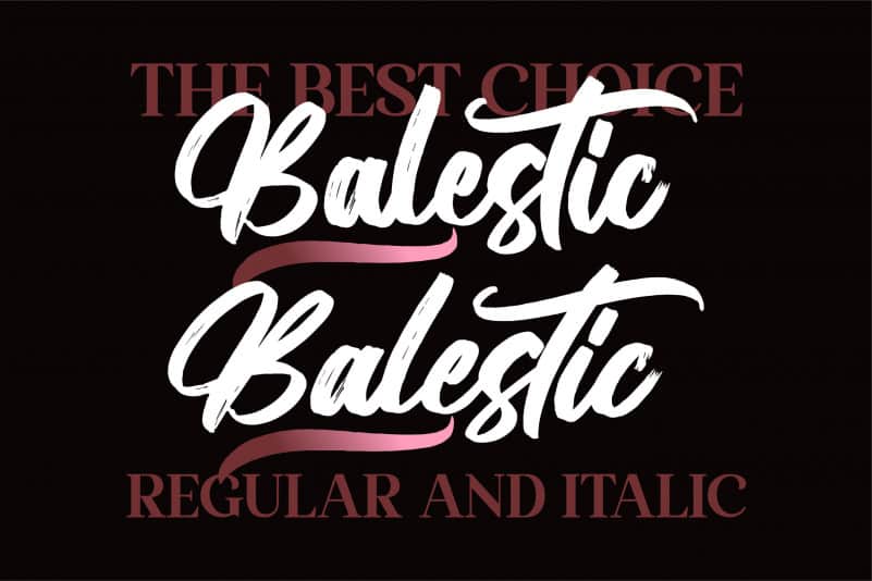 Balestic Font preview image 3