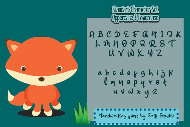 Littel Fox Display Font preview image 4