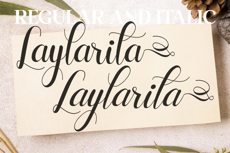 Laylarita Script Font preview image 4