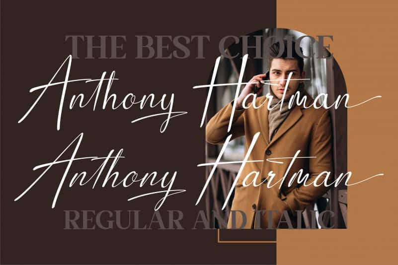 Anthony Hartman Script Font preview image 4