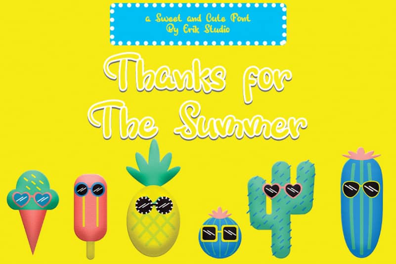 Sweet Pineapple Display Font preview image 5
