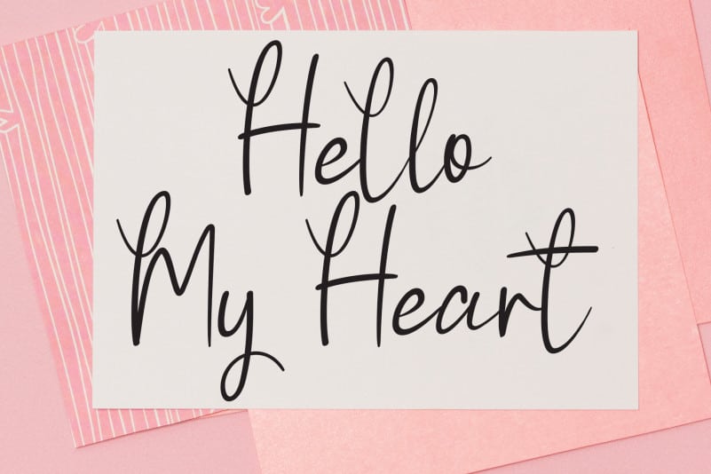Butterfly1 Script Font preview image 4