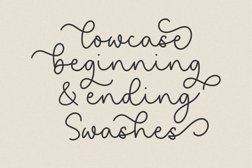Saylora Script Font preview image 3