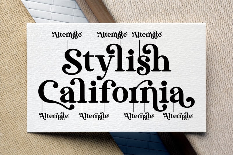 Stylish California Font preview image 4