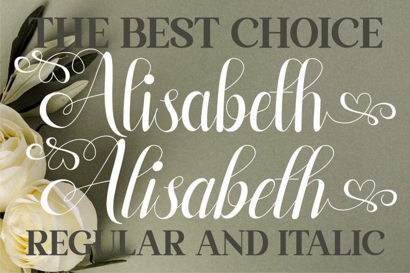 Alisabeth Script Font preview image 4