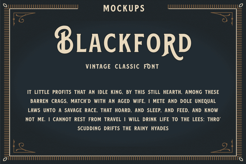 Blackford Display Font preview image 5