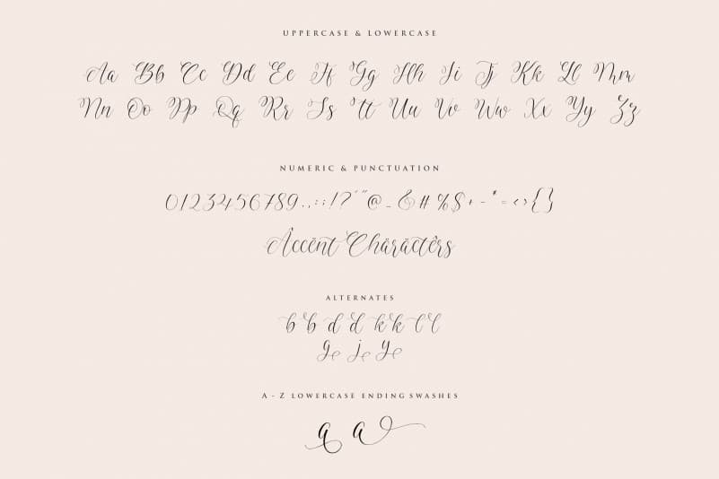 Avalien Calligraphy Font preview image 4