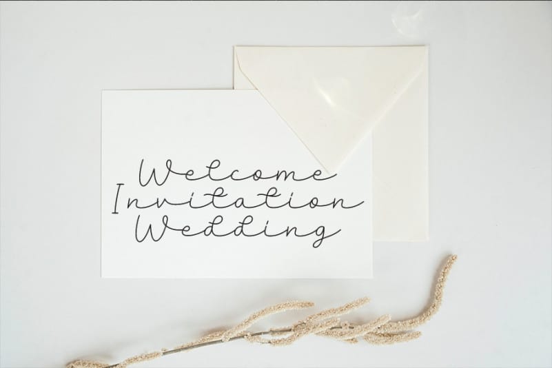 Wedding Script Font preview image 4