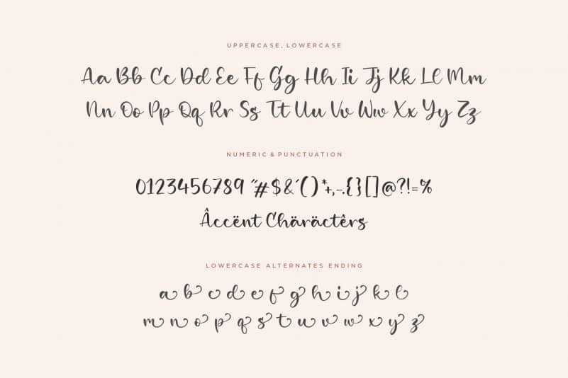 Girlish Lovely Calligraphy Font preview image 4