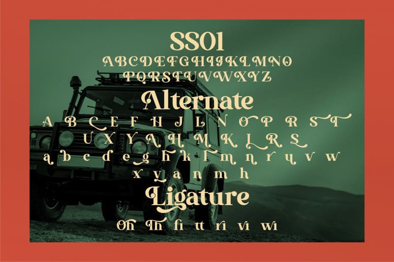 The Thesla Ohago Serif Font preview image 3