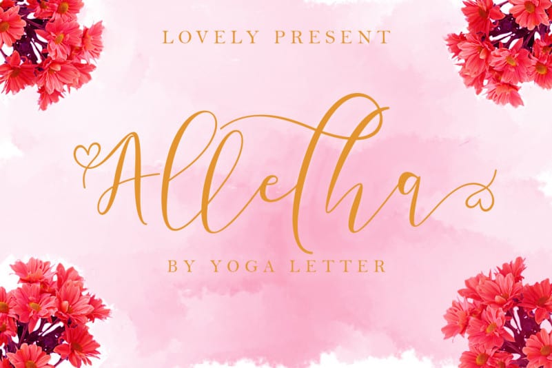Alletha Calligraphy Font