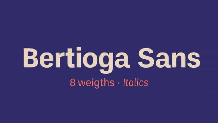 Bertioga Sans Serif Font