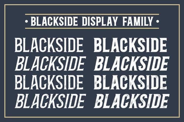 Blackside Display Font Family preview image 2